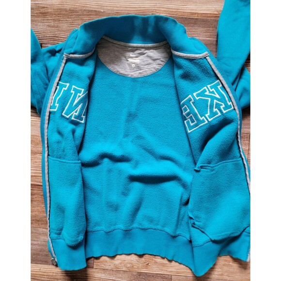 NIKE CLASSIC FLEECE TRACK JACKET WOMEN'S SIZE S SMALL BLUE 419735-430 - Picture 5 of 10